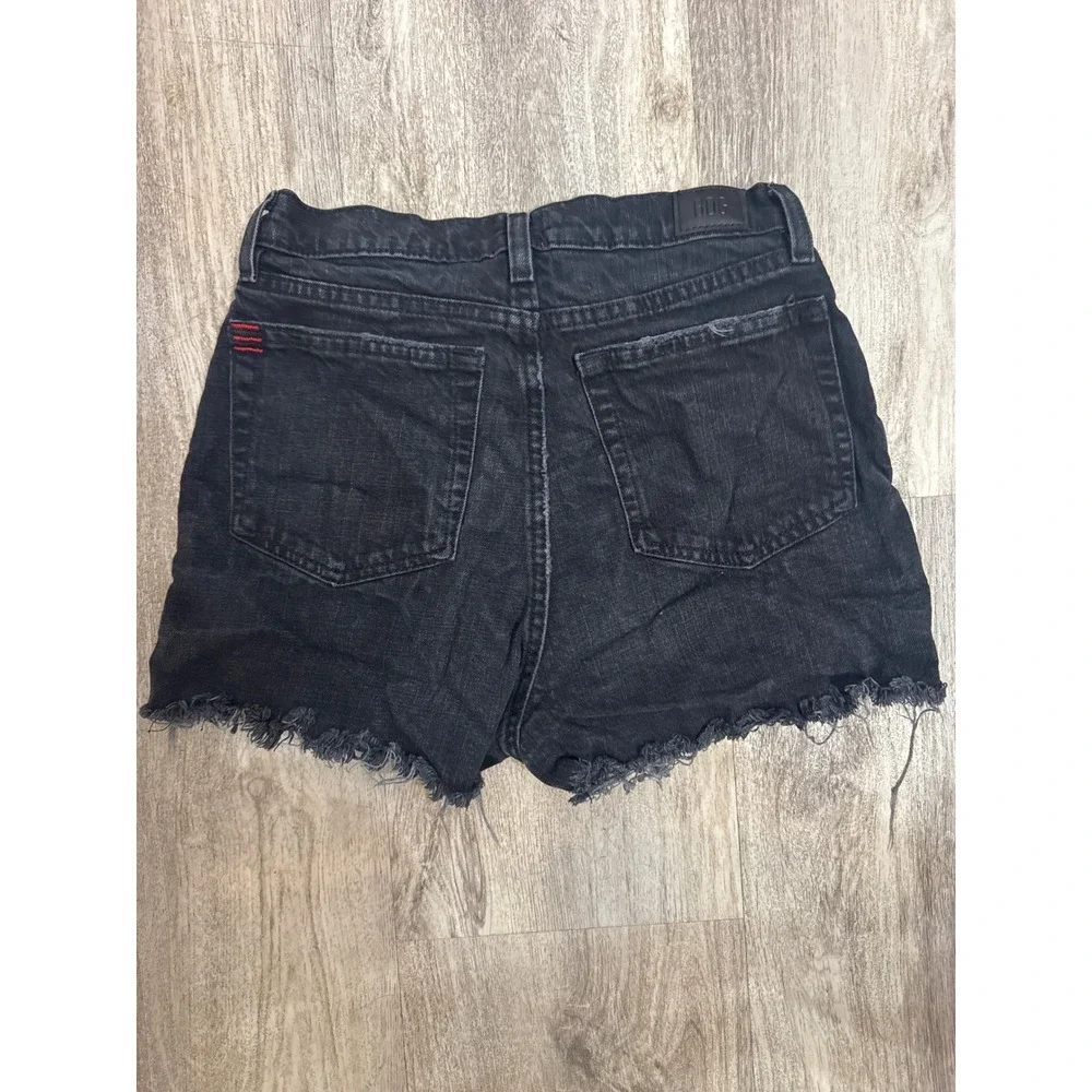 BDG Urban Outfitters‎ Black Girlfriend High Rise Distressed Denim Shorts Size 27